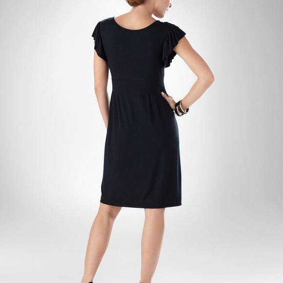 Soma Dresses & Skirts - Soma Cool Days Ruffle Shoulder Dress